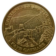 Tourist token - Monnaie de Paris - Lastours - Castles of Lastours the four castles
