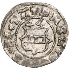 1 Schilling - Jodokus von der Recke Two shields with flat tops