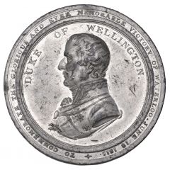 Medal - George III Battle of Waterloo, J. Westwood, white metal