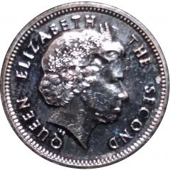 5 Pence - Elizabeth II 4th portrait - magnetic
