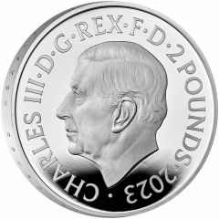 2 Pounds - Charles III Bull of Clarence, Silver Proof