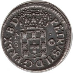 40 Réis - Pedro II Narrow Crown, Bahia Mint