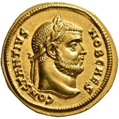 Aureus - Constantius I VIRTVTI HERCVLIS, Cyzicus