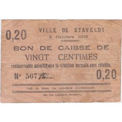 20 Centimes Stavelot
