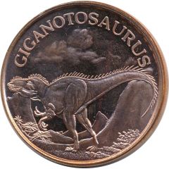 1 oz Copper Giganotosaurus