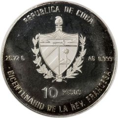 10 Pesos `The Liberty`, Piedfort