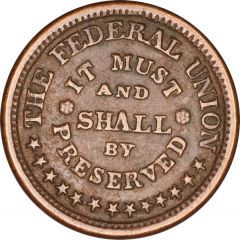 Civil War Patriotic Token - Army and Navy