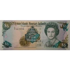 5 Dollars - Elizabeth II C Series, Two Signatures