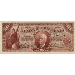 10 Mil Réis Caixa de Conversão, 1st. Print
