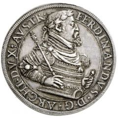 2 Thalers - Ferdinand II of Tyrol Posthumous, Hall