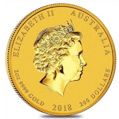 200 Dollars - Elizabeth II 4th Portrait - Year of the Dog - Gold Bullion Coin