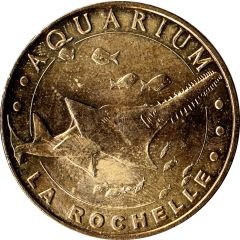 Monnaie de Paris Tourist Token - La Rochelle Aquarium - Le poisson-scie