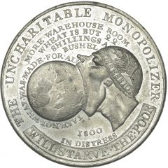 Medal - George III Farming Monopolies, white metal