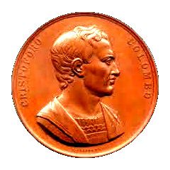 Medal - 8th congress of Italian scientists in Genova Cristoforo Colombo