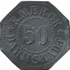 50 Pfennig - Darmstadt E. Merck