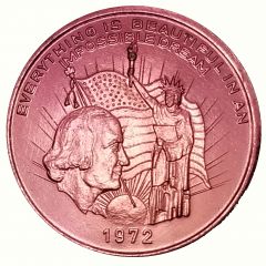 Mardi Gras Token - Bal Masque Everything is Beautiful in an Impossible Dream, New Orleans, Louisiana