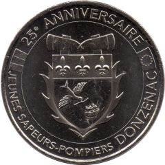 Monnaie de Paris Tourist Token - Donzenac Jeunes Sapeurs Pompiers - 25e Anniversaire