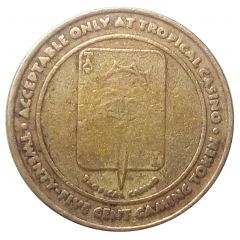 25 Cent Gaming Token - Tropical Casino