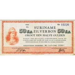 1/2 Gulden - 50 cent Silver voucher