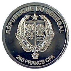 250 Francs CFA Benjamin Franklin