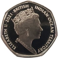 50 Pence - Elizabeth II Emperor angelfish