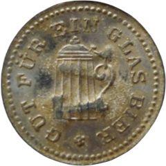 1 Glas Bier Countermarked `AT`