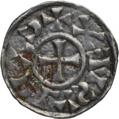 Denier - Charles III Macon mint