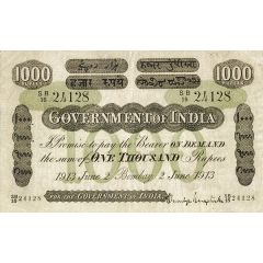 1000 Rupees Bombay