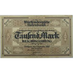 1000 Mark Württembergische Notenbank
