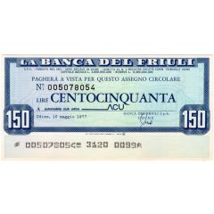 150 Lire Banca del Friuli