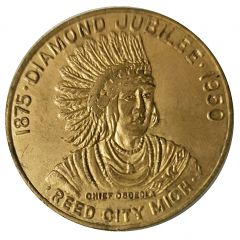 25 Cents - Reed City Diamond Jubilee Reed City, Michigan