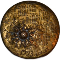 médaille calendrier 1993 europe