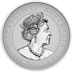 100 Dollars - Elizabeth II 6th Portrait - Australian Wedge-Tailed Eagle - Platinum Bullion Coin