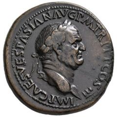 Sestertius - Vespasian CONCORDIA AVGVSTI S C, Concordia