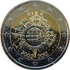 2 Euros 10 Years of Euros Cash