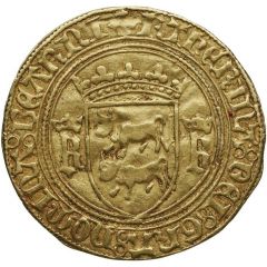 Gold Ecu - Catherine of Navarre