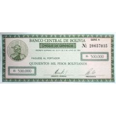 500 000 Pesos Bolivianos