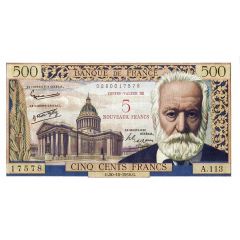 5 NF on 500 Francs - Victor Hugo type 1953