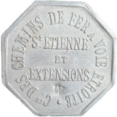 10 Centimes - COMPAGNIE DES CHEMINS DE FER A VOIE ETROITE - St Etienne [42]