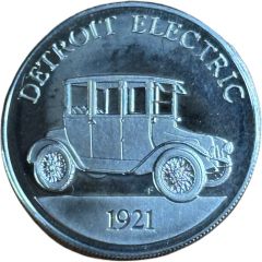 Franklin Mint - Collection of Antique Car Coins - Series 1 Detroit Electric
