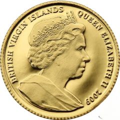 10 Dollars - Elizabeth II Queen Elizabeth I - Above Ship, Gold Proof