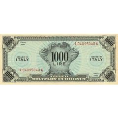 1000 Lire Allied Military Currency