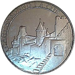 Token - Martineau and National Tokens - La France en médailles Carcassonne la cité