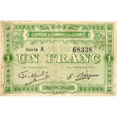 1 franc - Chambre de Commerce de la Corrèze [19]