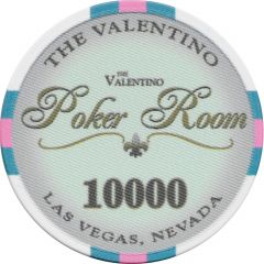 10 000 Dollar Poker Chip - The Valentino Poker Room Las Vegas, Nevada