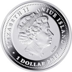 1 Dollar - Elizabeth II Year of the Rooster