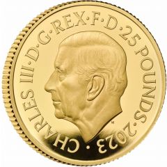 25 Pounds - Charles III James Bond - The Spy Who Loved Me, Gold Proof