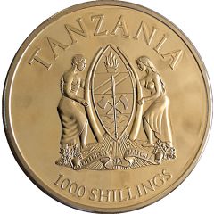 1000 Shillings Canonization of Pope John XXIII and Pope John Paul II