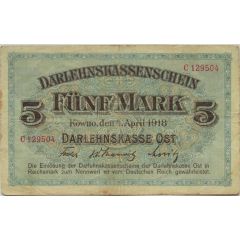 5 Mark Darlehnskasse Ost