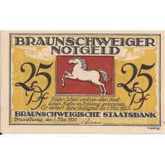 25 Pfennig Braunschweigische Staatsbank
